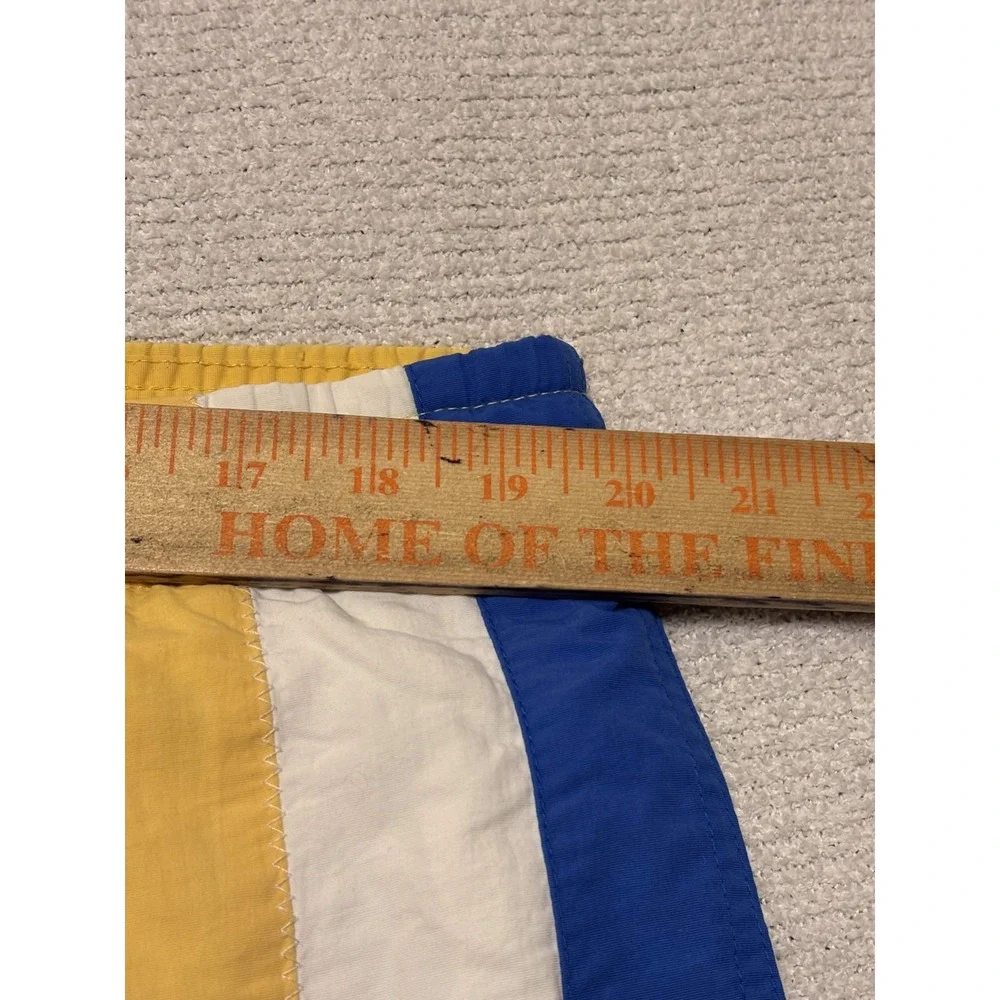 Nautica Mens Swim Trunks Size L Board Shorts Yellow Nylon Colorblock NS-83